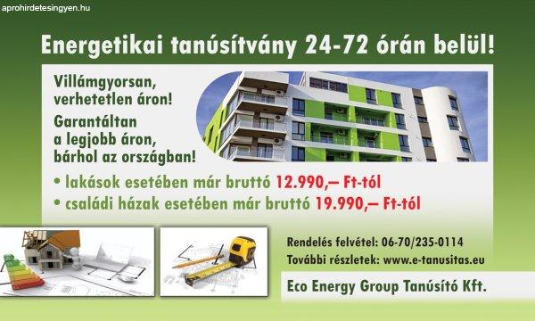 Energetikai Tanúsítvány készítése Tiszaújváros környék