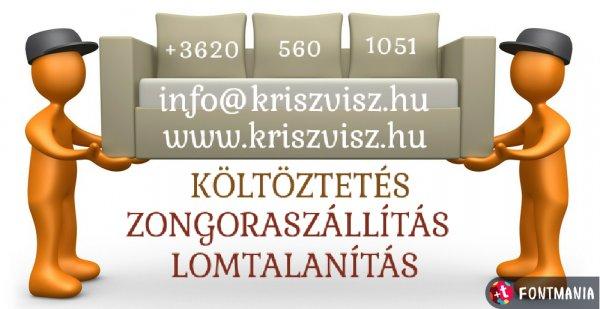 KÖLTÖZTETÉS-LOMTALANÍTÁS! +3620-560-1051 MOGYORÓD