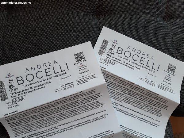 Andrea Bocelli jegyek eladók