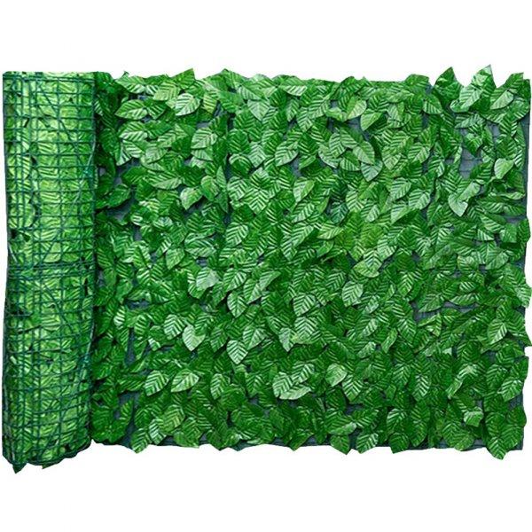 Zöld leveles belátás gátló háló és erkényparaván 3