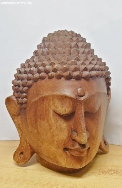 Buddha faragott természetes keményfa szobor Indonéziábó
