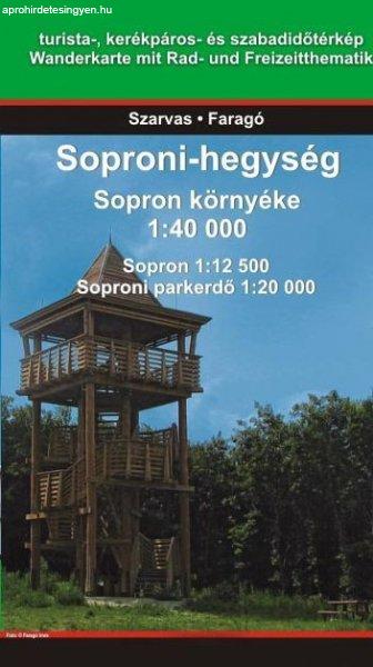Soproni-hegység / Sopron környéke térkép - Szarvas map