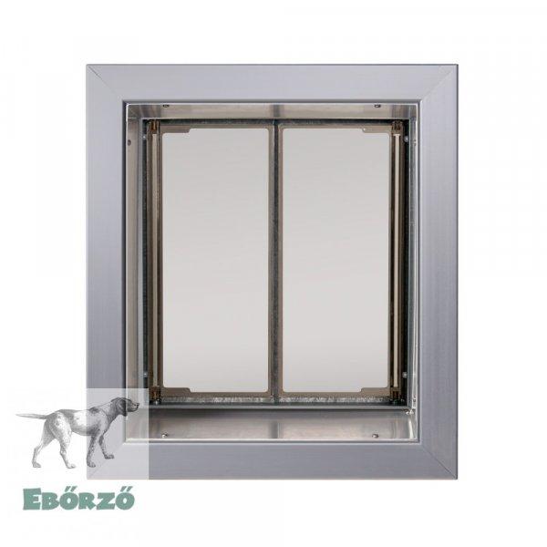 PlexiDor® "M" méretű falba építhető kutyaajtó - Ezüst színű