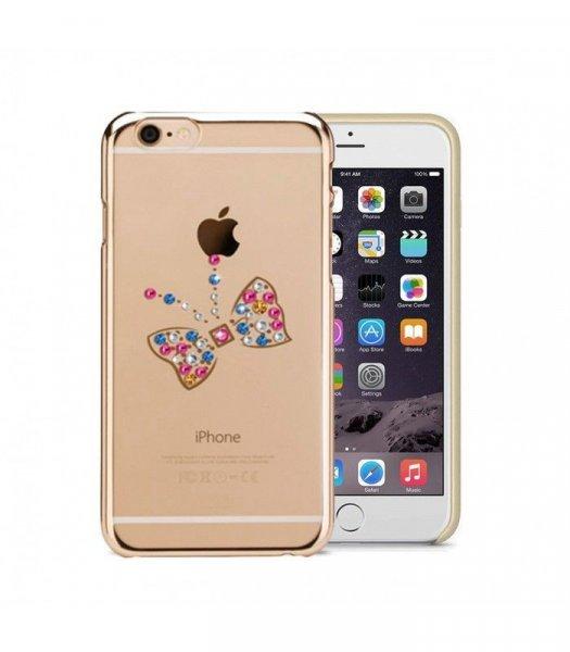 Astrum MC250 keretes pillangó mintás, színes Swarovski köves Apple iPhone
6/6S hátlapvédő arany