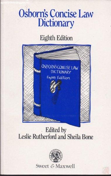 OSBORN'S CONCISE LAW DICTIONARY