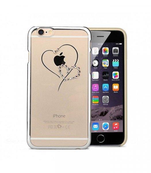 Astrum MC330 keretes szív mintás, színes Swarovski köves Apple iPhone 6 Plus
/ 6S Plus hátlapvédő ezüst