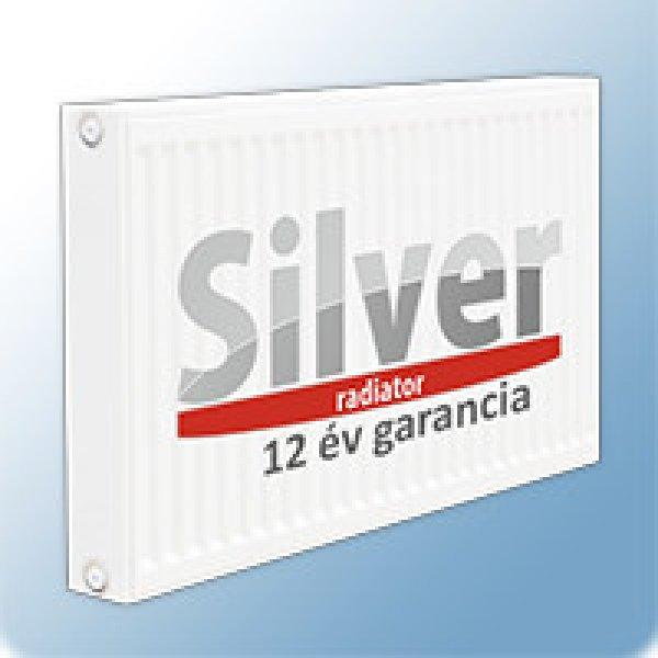 Silver 11k 600x800 mm acéllemez lapradiátor ajándék egységcsomaggal (EK)