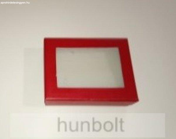 Ablakos doboz 70x100x28 mm- piros