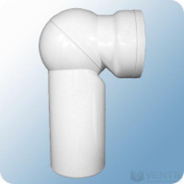 HL WC csatlakozó gömbcsuklós fokozat nélkül állítható 0 – 90° ajakos
tömítéssel