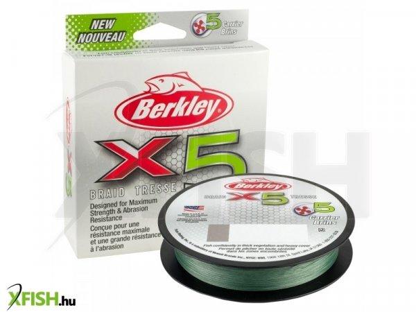 Berkley x5 Braid Filler Spool Fonott Pergető zsinór 328yd | 300m Low-Vis Green
zöld 65lb test | 80 lbC | 36.3kg 0.35mm class | 0.014in class 17lb