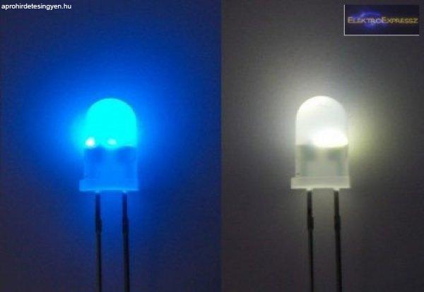 5mm villogó kék-fehér LED