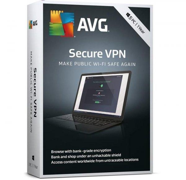 AVG Secure VPN 5-Device 1 year