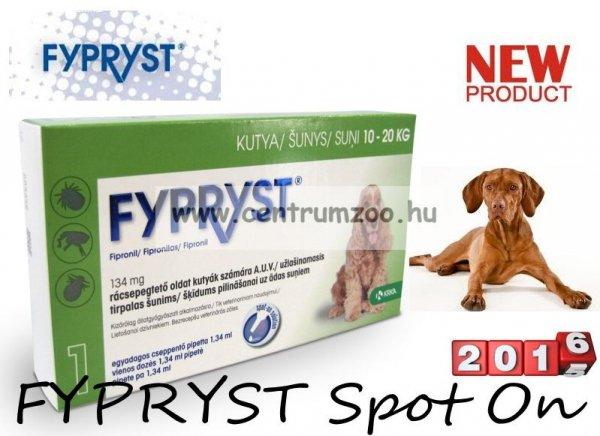 Fypryst Spot On 10-20kg 1,34ml Ampulla kullancs és bolha elleni csepp
Kutyáknak