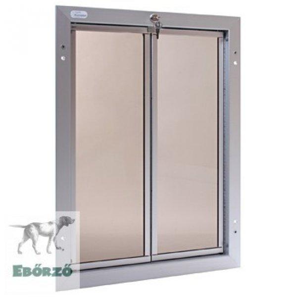 PlexiDor® "XL" méretű ajtóba építhető kutyaajtók - Ezüst
színű