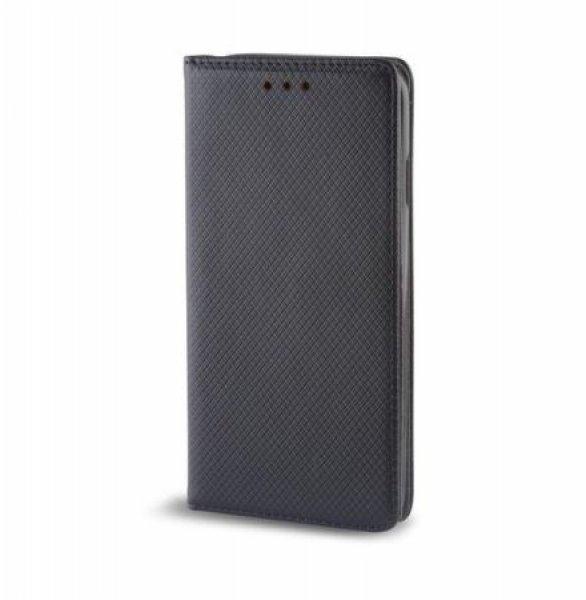 Smart magnet Huawei Honor 10 oldalra nyíló mágneses könyv tok szilikon
belsővel fekete