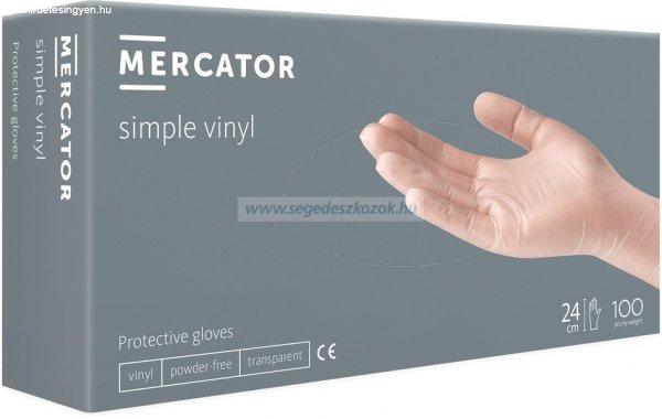 MERCATOR simple vinyl púd.mentes kesztyű L 100db