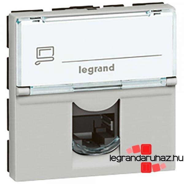 Legrand Program Mosaic LCS2 RJ45 aljzat Cat.5e UTP, 2 mod, alumínium, Legrand
079454