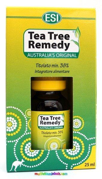 Ausztrál Teafa olaj 25 ml, 100%-os, gyógyszerkönyvi tisztaságú, minimum 38%
összterpén tartalommal - ESI