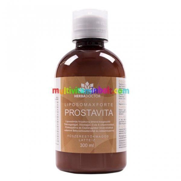 Liposomax Prostavita Forte - Liposzómális prosztata támogató folyékony
étrend-kiegészítő 300 ml - HerbaDoctor