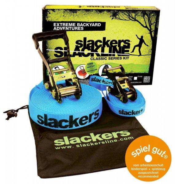 Slackers Slackline Classic kötél szett ajándék vezető kötéllel