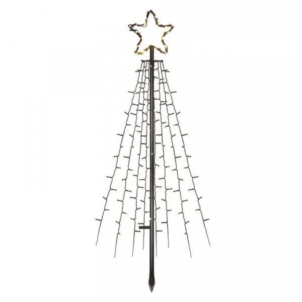 LED karácsonyfa, fém, 180 cm, kültéri és beltéri, meleg fehér, időzítő
DCTW02