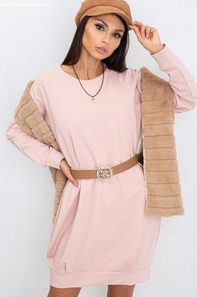 Melegítő felső ruha Cristine zsebekkel rózsaszín