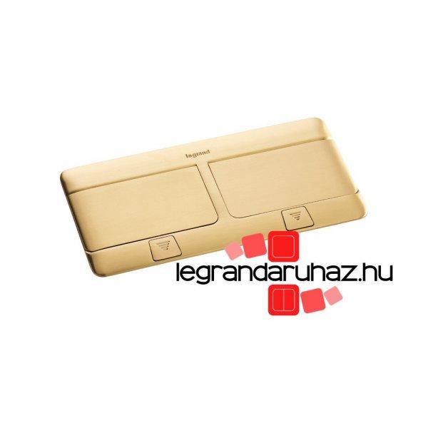 Legrand Pop-up felnyíló süllyesztett padlódoboz 8 (2×4) modul, sárgaréz,
üres, Legrand 054018
