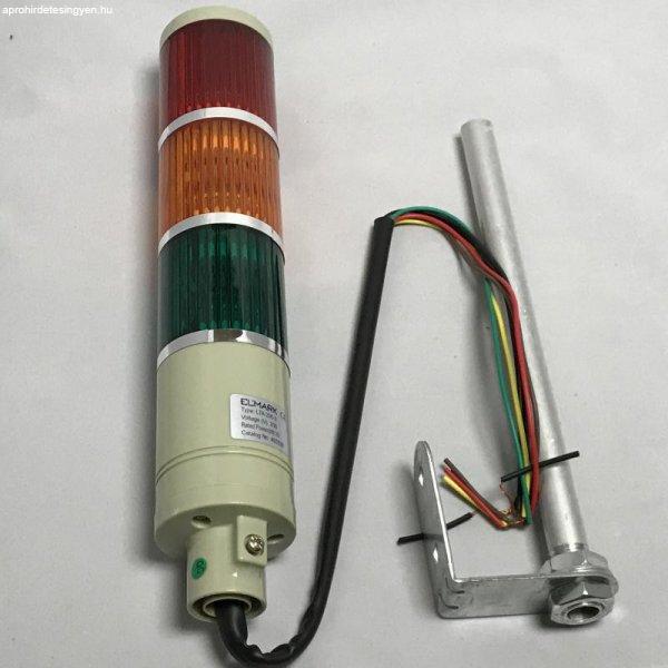Jelző oszlop piros,sárga,zöld 230V 10W