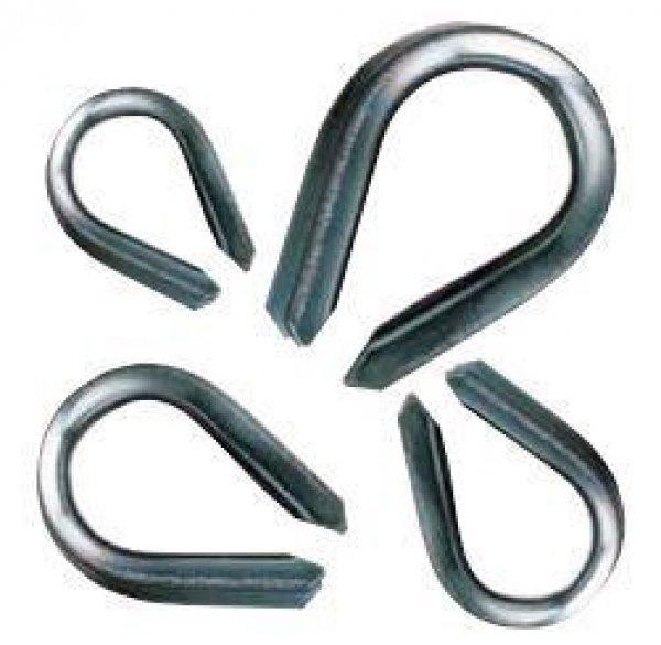Kötélszív kötél-és sodronyvégződések kialakítására, acél d=5-6mm