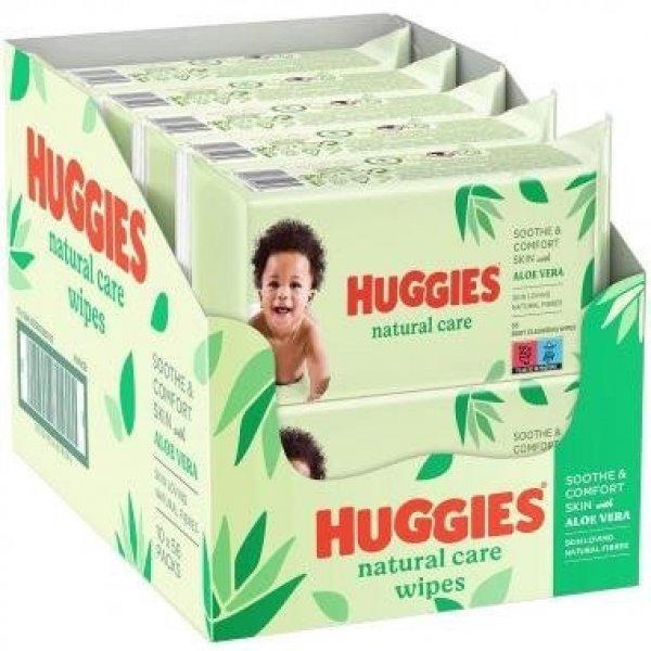 Huggies natural törlőkendő 56lap 