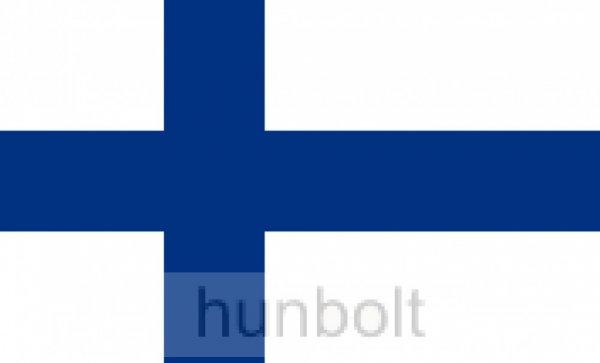 Finnország zászló 15x25cm, 40cm-es műanyag rúddal 