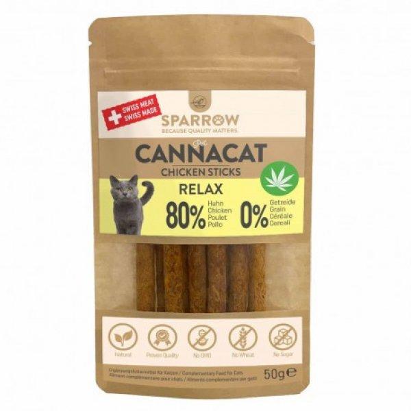SPARROW Pet CannaCat Csirkés Sticks