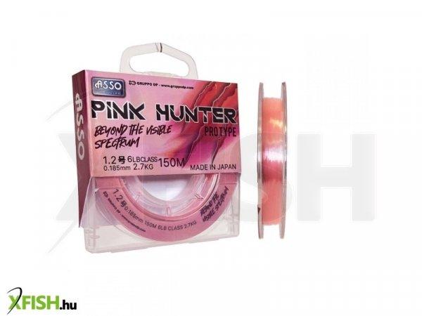 Asso Pink Hunter Monofil Fluorocarbon Pontyozó Zsinór 150m 0,285mm 6,8Kg