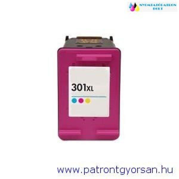 HP 301XL Color (CH564EE) színes utángyártott tintapatron