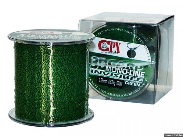 Cpx 3d Carp Monoline Monofil Pontyozó zsinór 0,25mm 600m 7,4kg Zöld