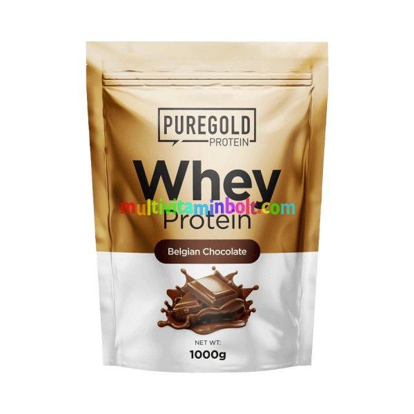 Whey Protein fehérjepor - 1 000 g - PureGold - belga csokoládé