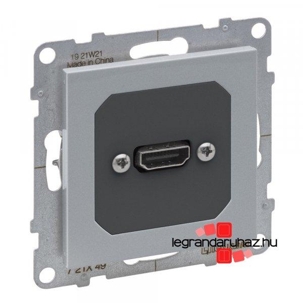 Legrand Suno elővezetékelt HDMI 1.4 típusú csatlakozóaljzat, alumínium,
Legrand 721349