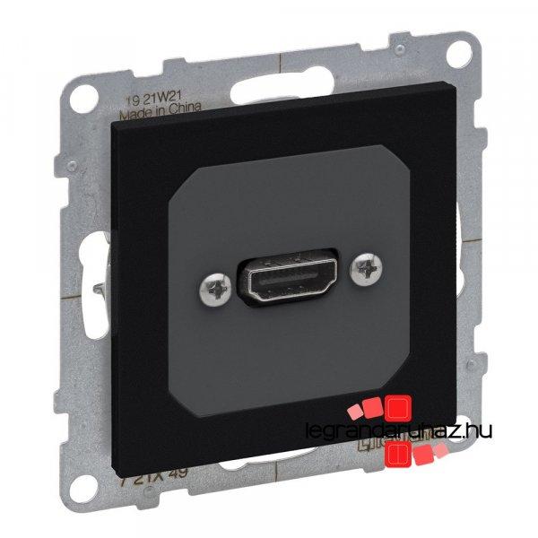 Legrand Suno elővezetékelt HDMI 1.4 típusú csatlakozóaljzat, fekete,
Legrand 721449