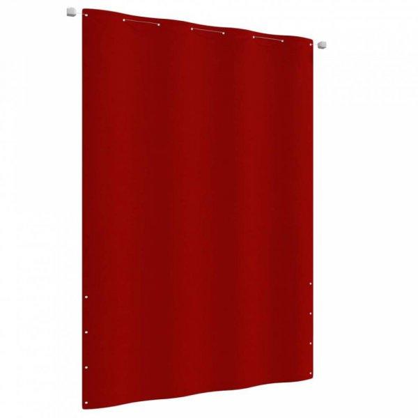 Piros oxford-szövet erkélyparaván 160 x 240 cm