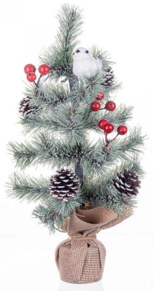 Karácsonyfa MagicHome Karácsony, feldíszítet, természeti, 36 cm