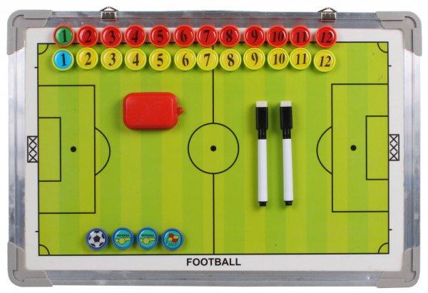 Soccer 40 kétoldalas mágneses taktikai tábla, 45x30 cm