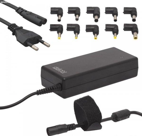 Delight univerzális laptop / notebook töltő adapter tápkábellel, 12V - 24V
/ 5A - 6A, 90W (55360)