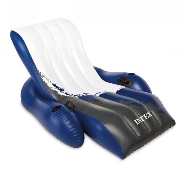 Intex 58868 Úszó hátradönthető fotelmatrac gumikanapé pohártartóval, 180
x 135 cm