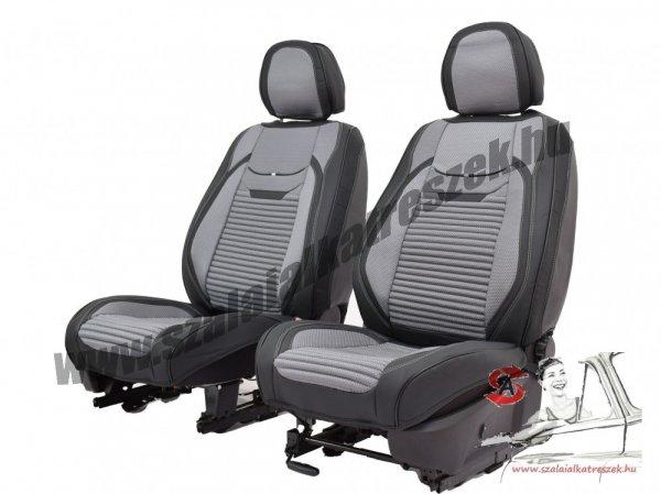 Audi A3 Juno Bőr/Szövet Méretezett Üléshuzat -Szürke- 2 Első Ülésre