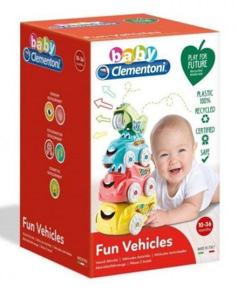 Clementoni Baby járművek 4 db-os építőjáték