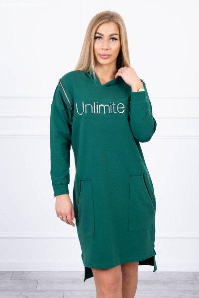 Unlimited ruha zsebekkel és cipzárral modell 9190 sötét zöld