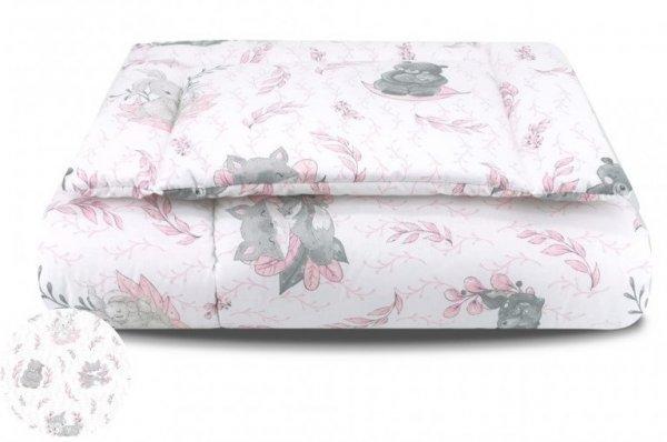 Baby Shop ágynemű huzat 100*135 cm - Lulu rózsaszín/szürke 