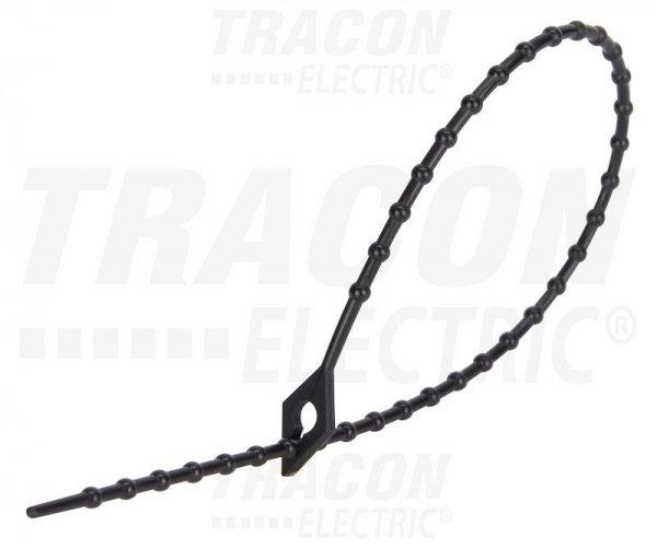 Gyöngyös nyitható kábelkötegelő 100×1,2mm, fekete