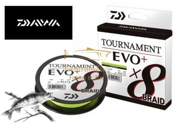 Daiwa Tournament X8 Braid Evo+ Ch Chartreuse 135m 0,12mm 8,6Kg Fonott Zsinór
(12761-012)
