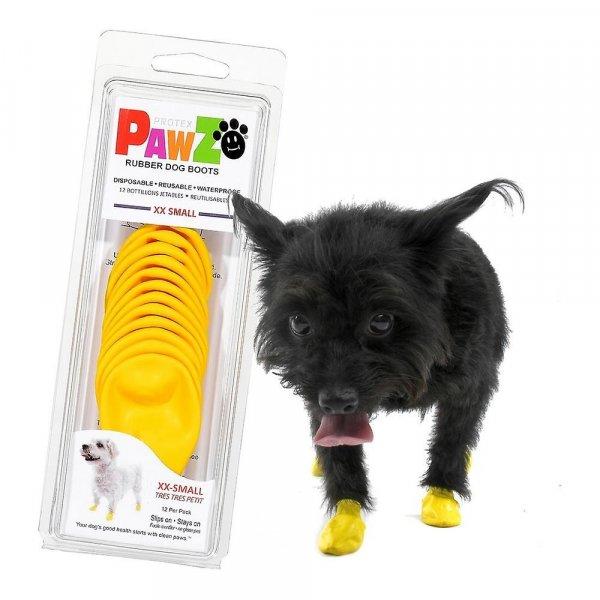 Pawz - Bio kutyacipő XXS Citromsárga 12 db